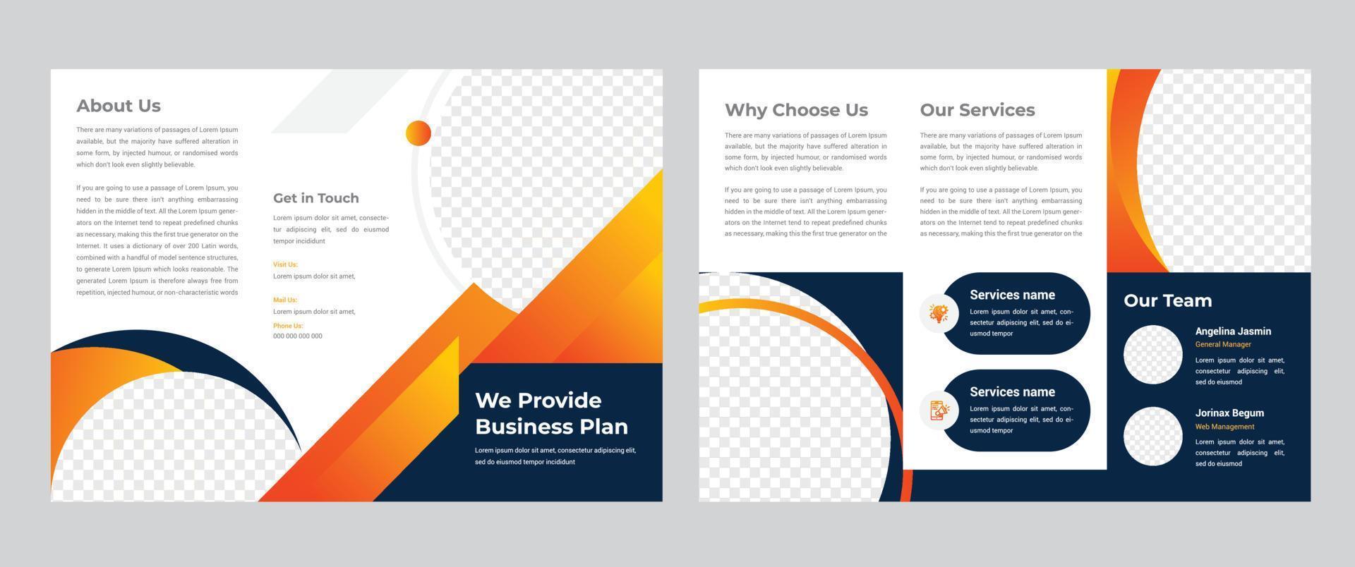 Trifold Brochure Template vector