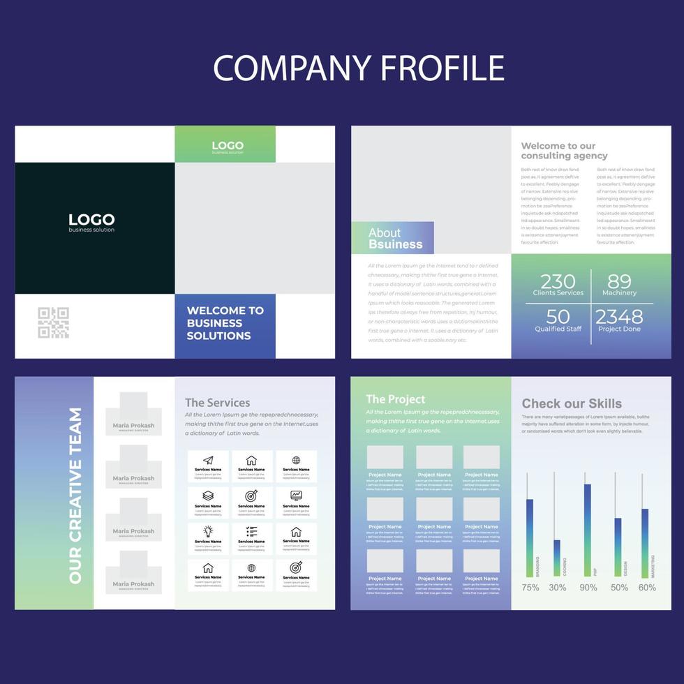 Business Company Profile vector