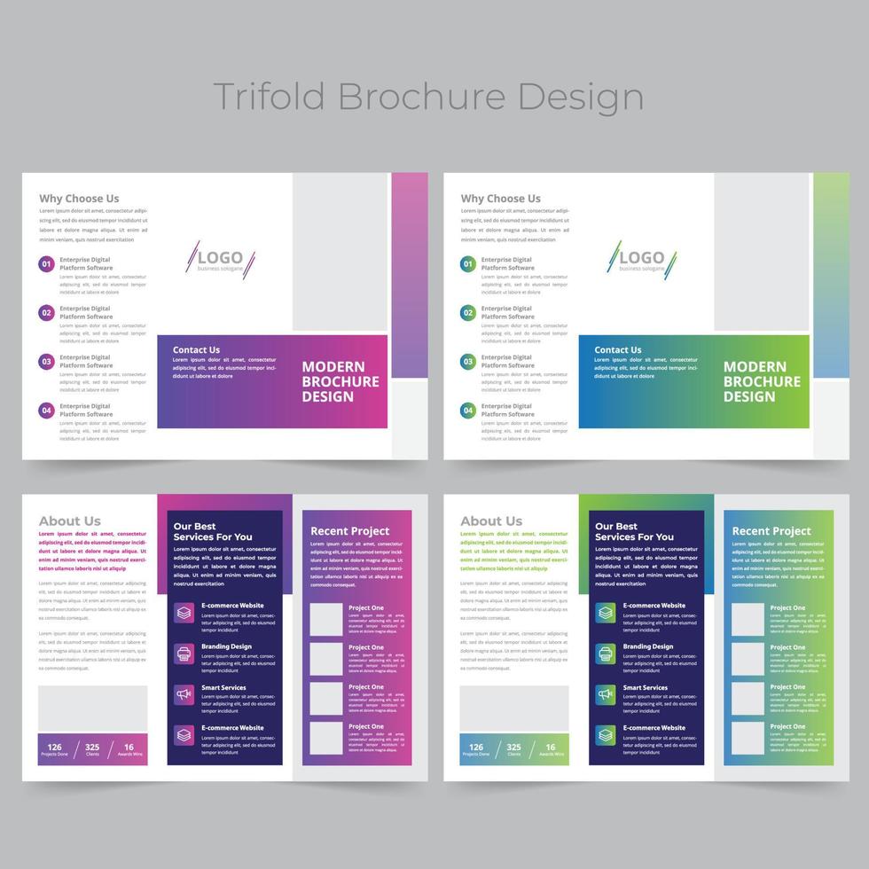 Trifold Brochure Template vector