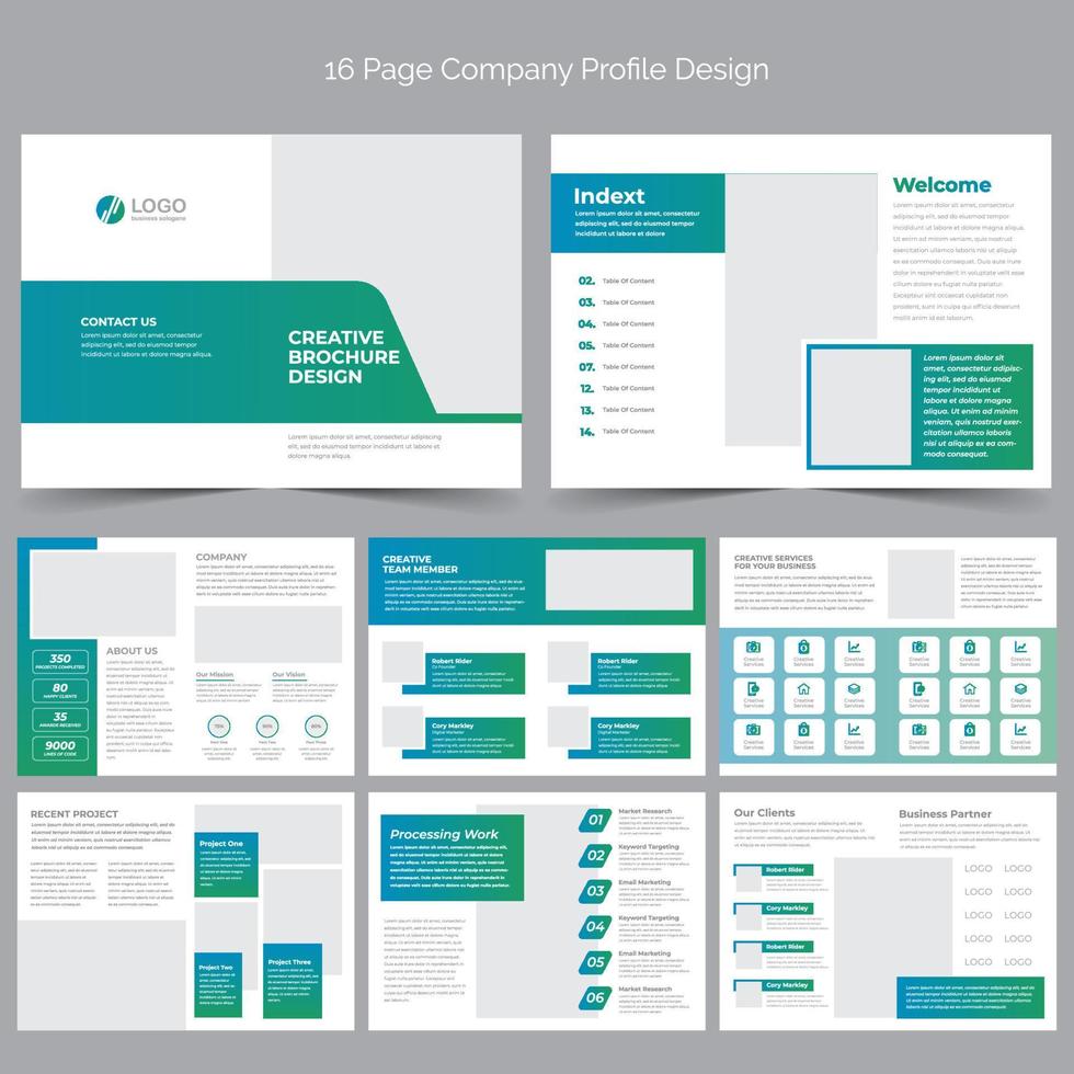 Company Profile Brochure Template vector