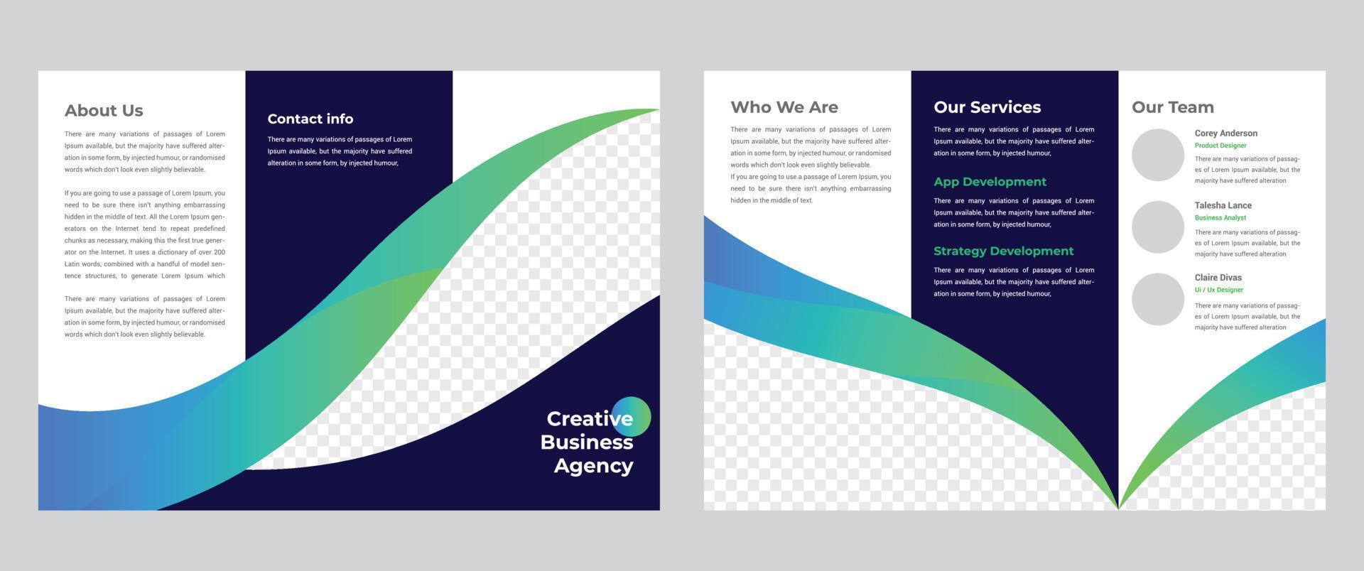 Corporate Trifold Brochure vector