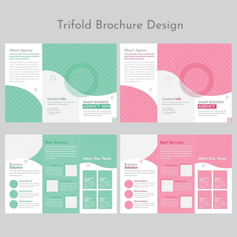 Corporate Trifold Brochure vector
