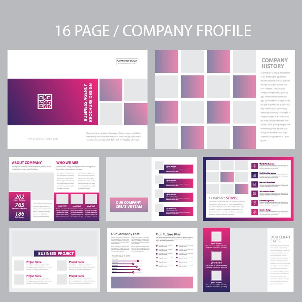 Company Brochure Template vector