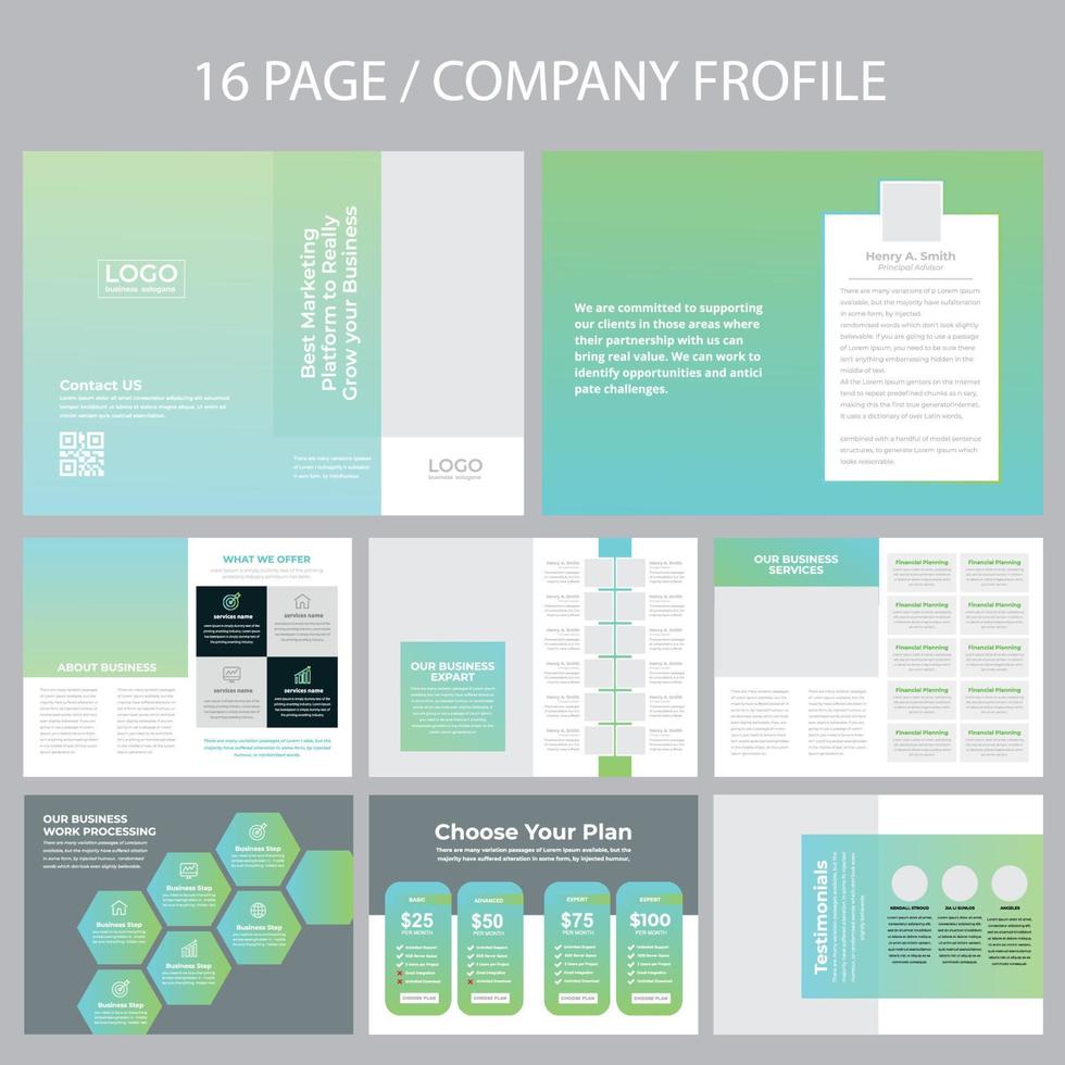 Company Brochure Template vector