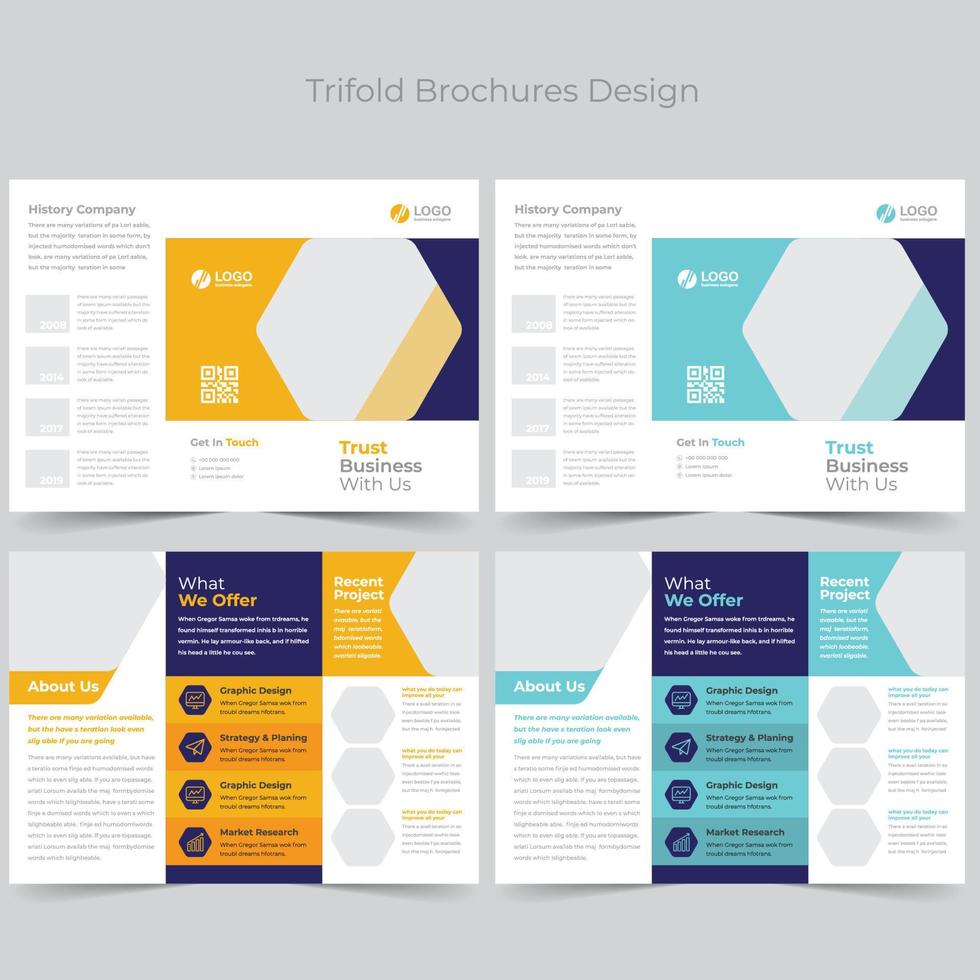 Trifold Brochure Template vector