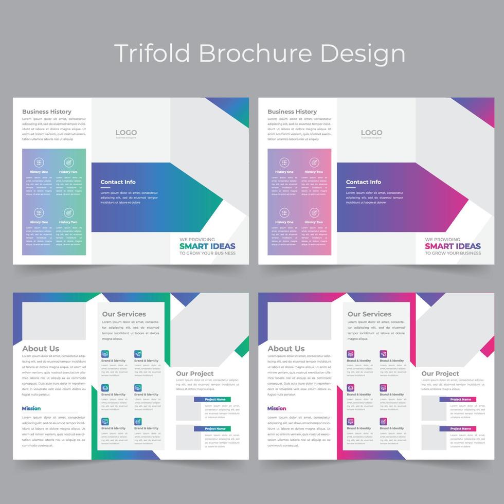Corporate Trifold Brochure vector