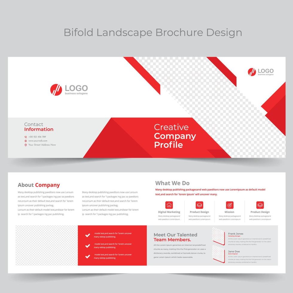 Squire Tri-Fold Brochure Template vector