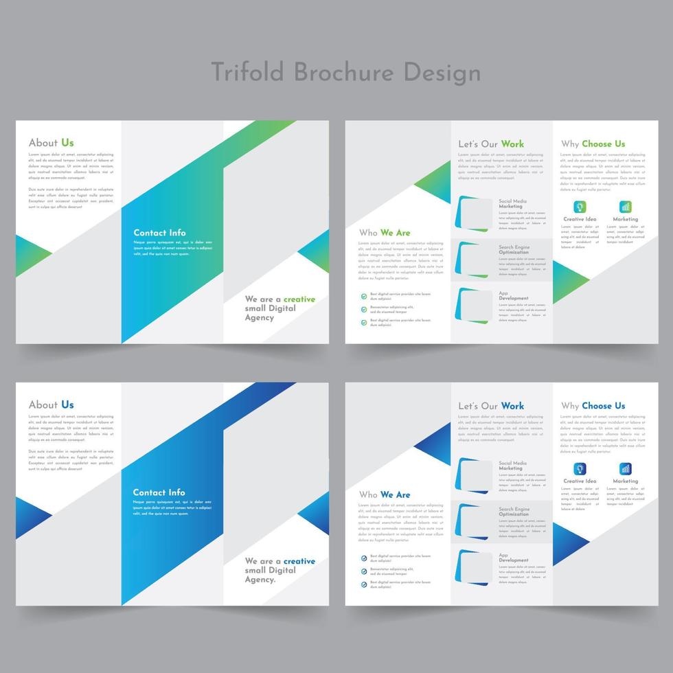 Trifold Brochure Template vector