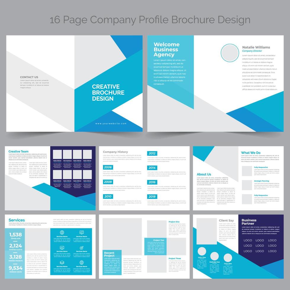 Company Profile Brochure Template vector