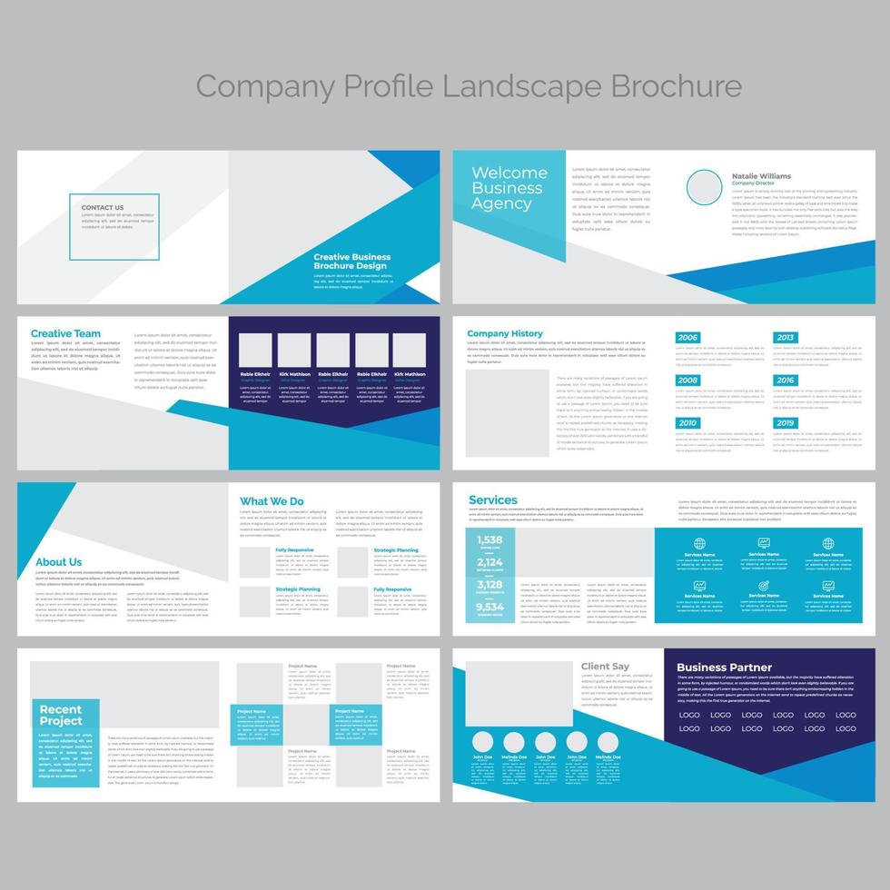 Landscape Brochure Template vector