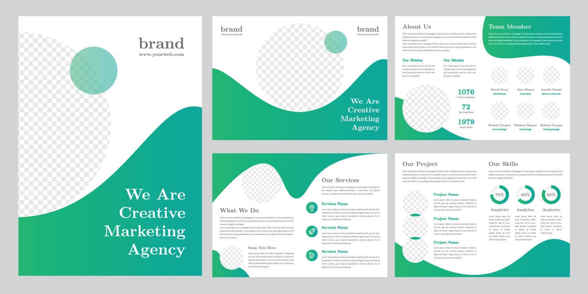 Bifold Brochure Template vector