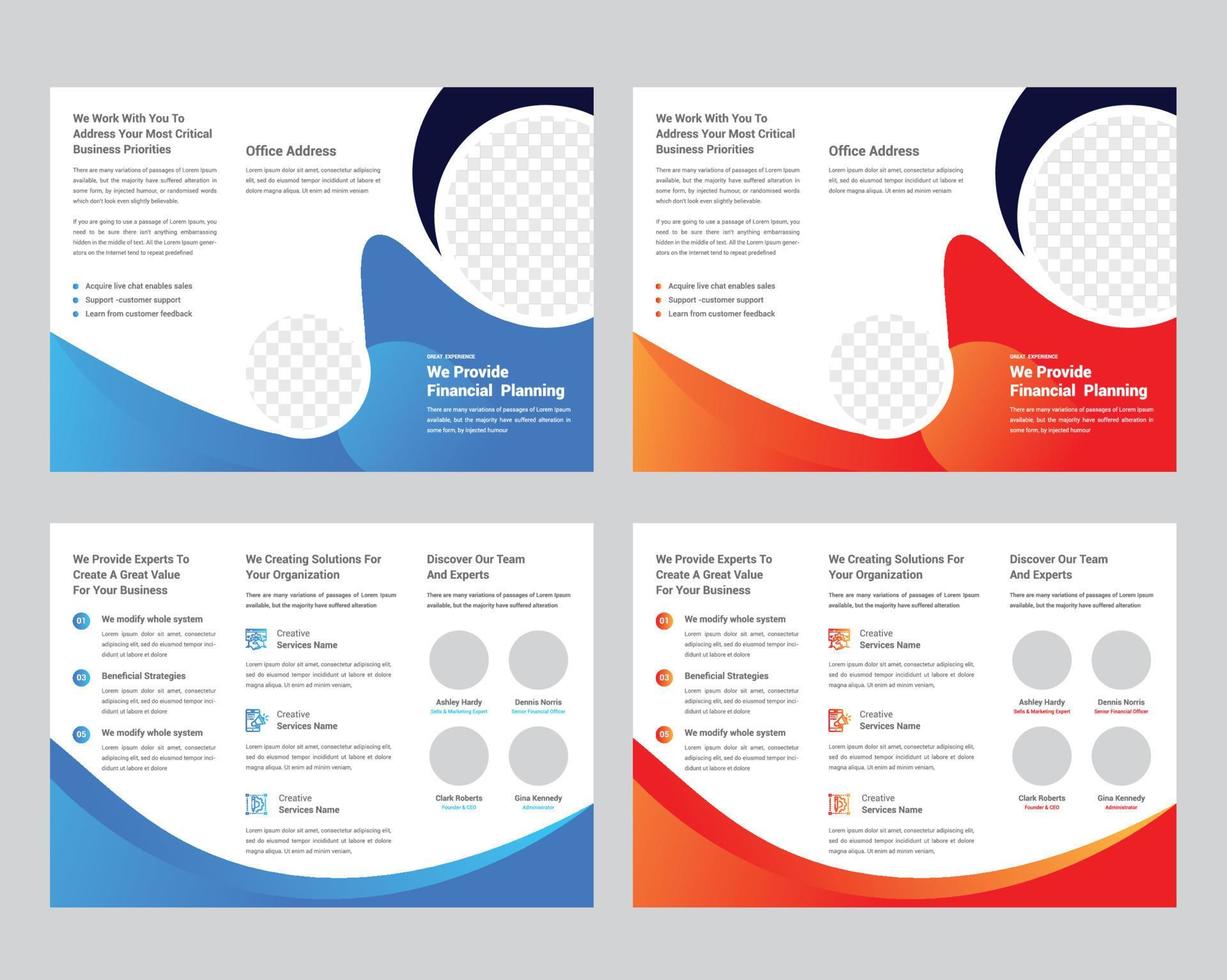Trifold Brochure Template vector