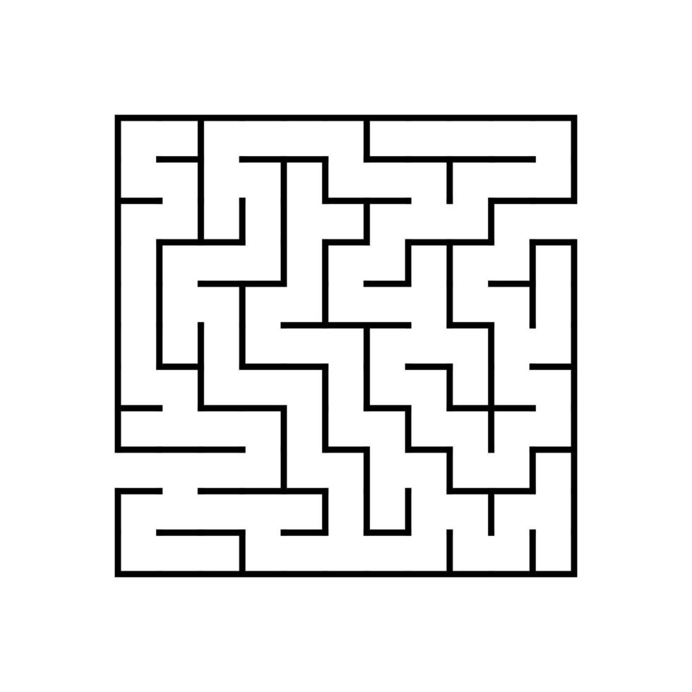 Abstact labyrinth. Educational game for kids. Puzzle for children. Maze conundrum. Find the right path. Vector illustration.