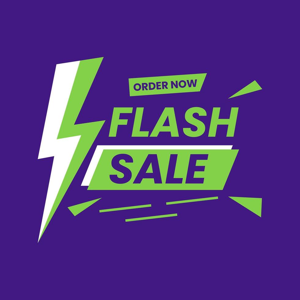 ilustración de banner de venta flash vector