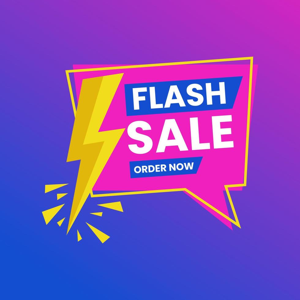 Flash Sale Design Banner vector