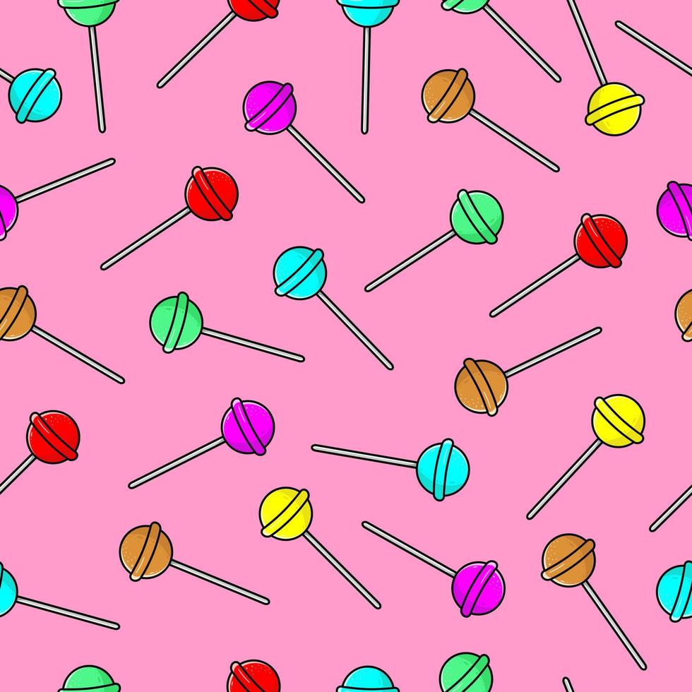 candy seamless pattern vector