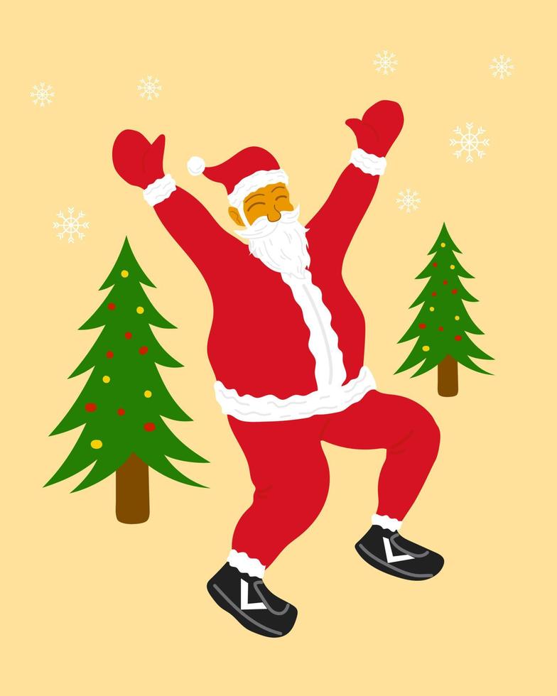 Santa Claus and Christmas day Illustration vector