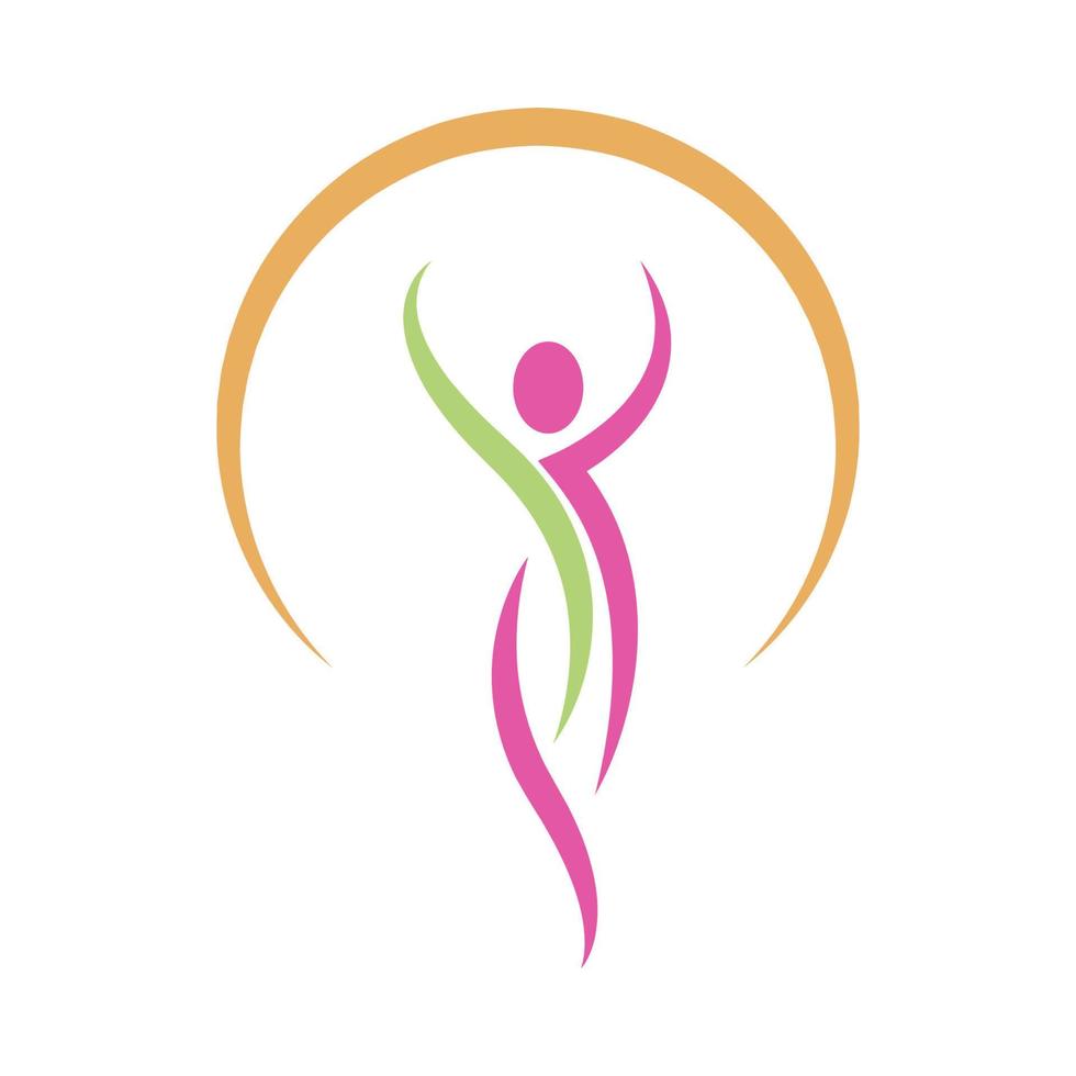 women's health logo illustration vector