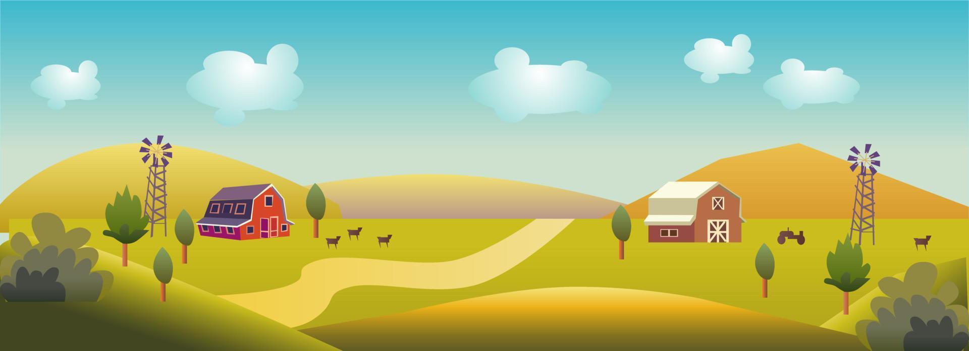 Farm Game Background vector