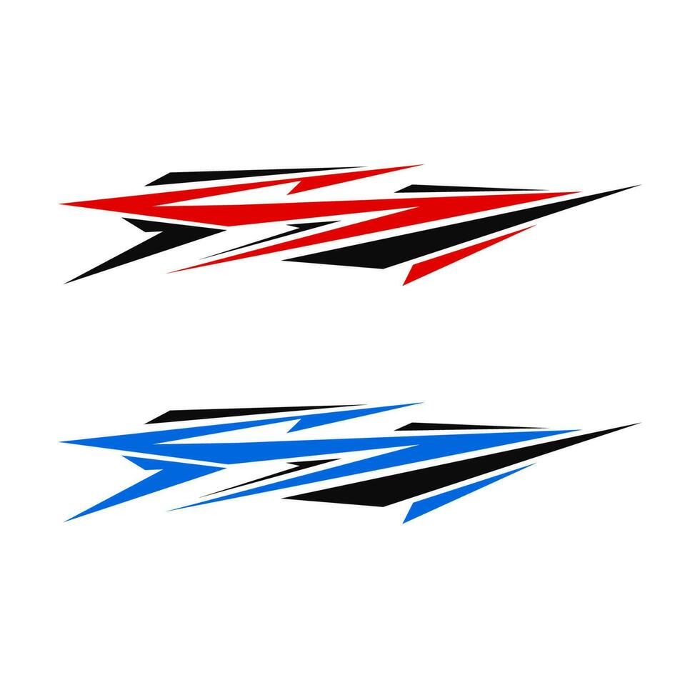 car wrapping decal design vector. car modification decals. vector