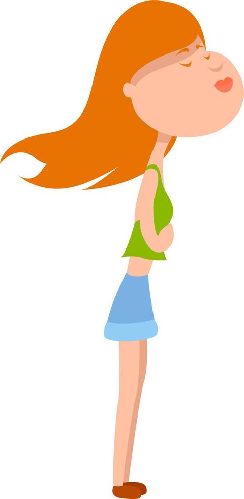 Cold wind, illustration, vector on white background
