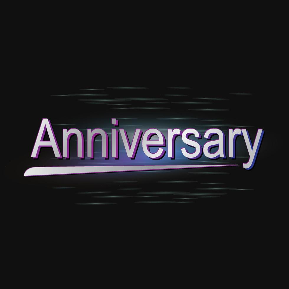 Silver anniversary celebration Modern logo vector