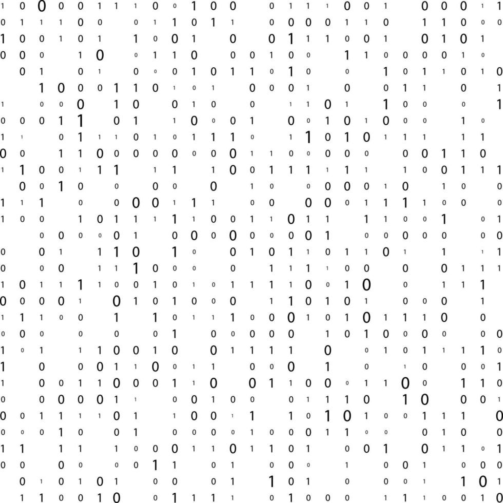 Binary code digital technology background. Digital data stream. Matrix. binary code. vector