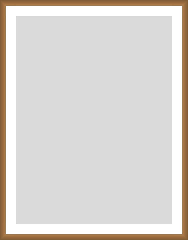 On a white background classic frame. Modern photo frame design. For your decor. vector