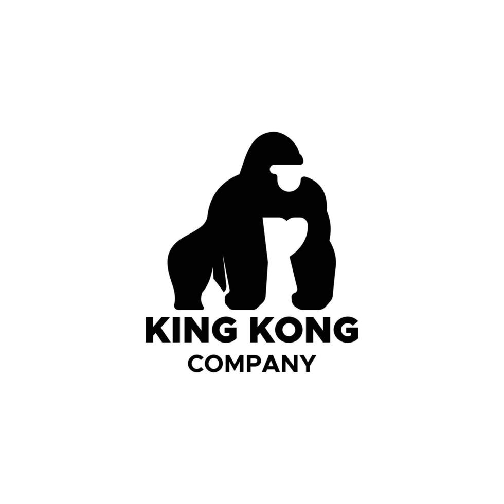 vector premium de ilustración de logotipo de king kong