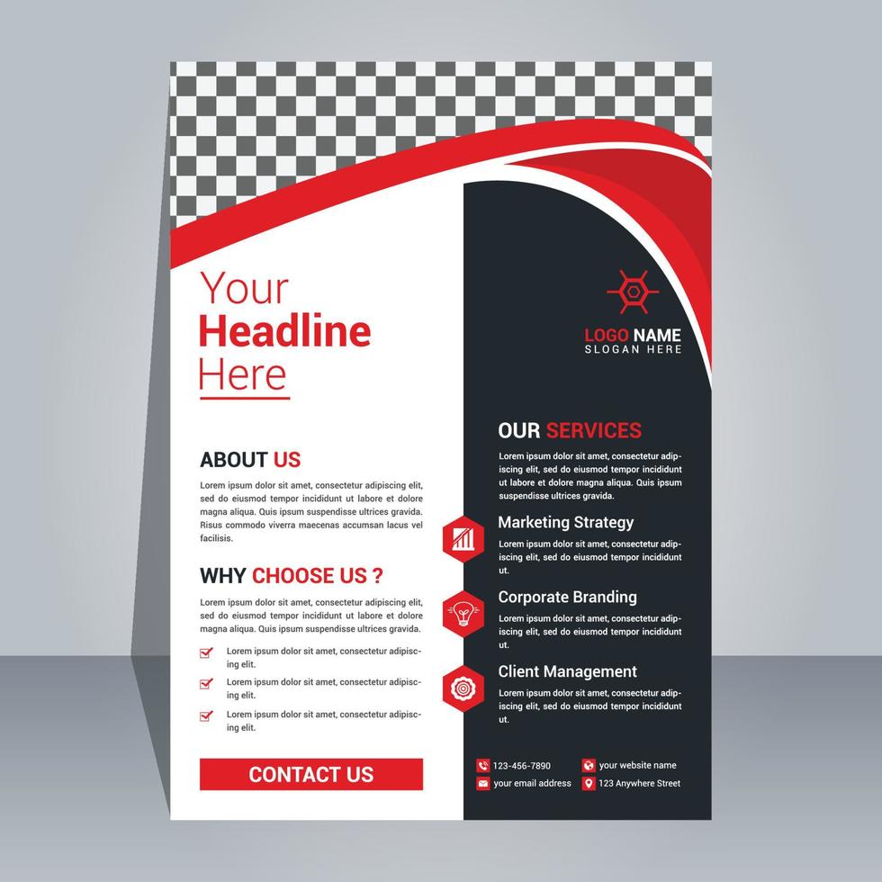 Flyer Design Template vector