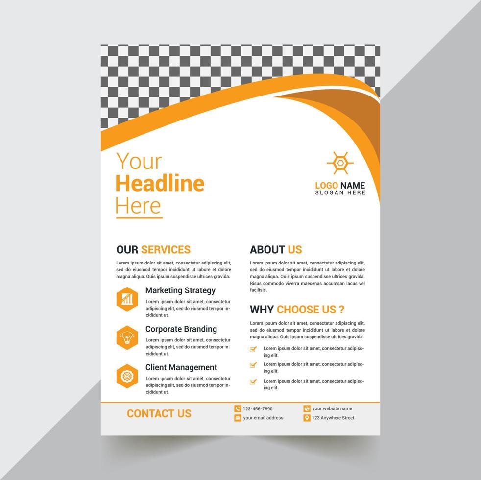 Corporate Flyer Design Template vector