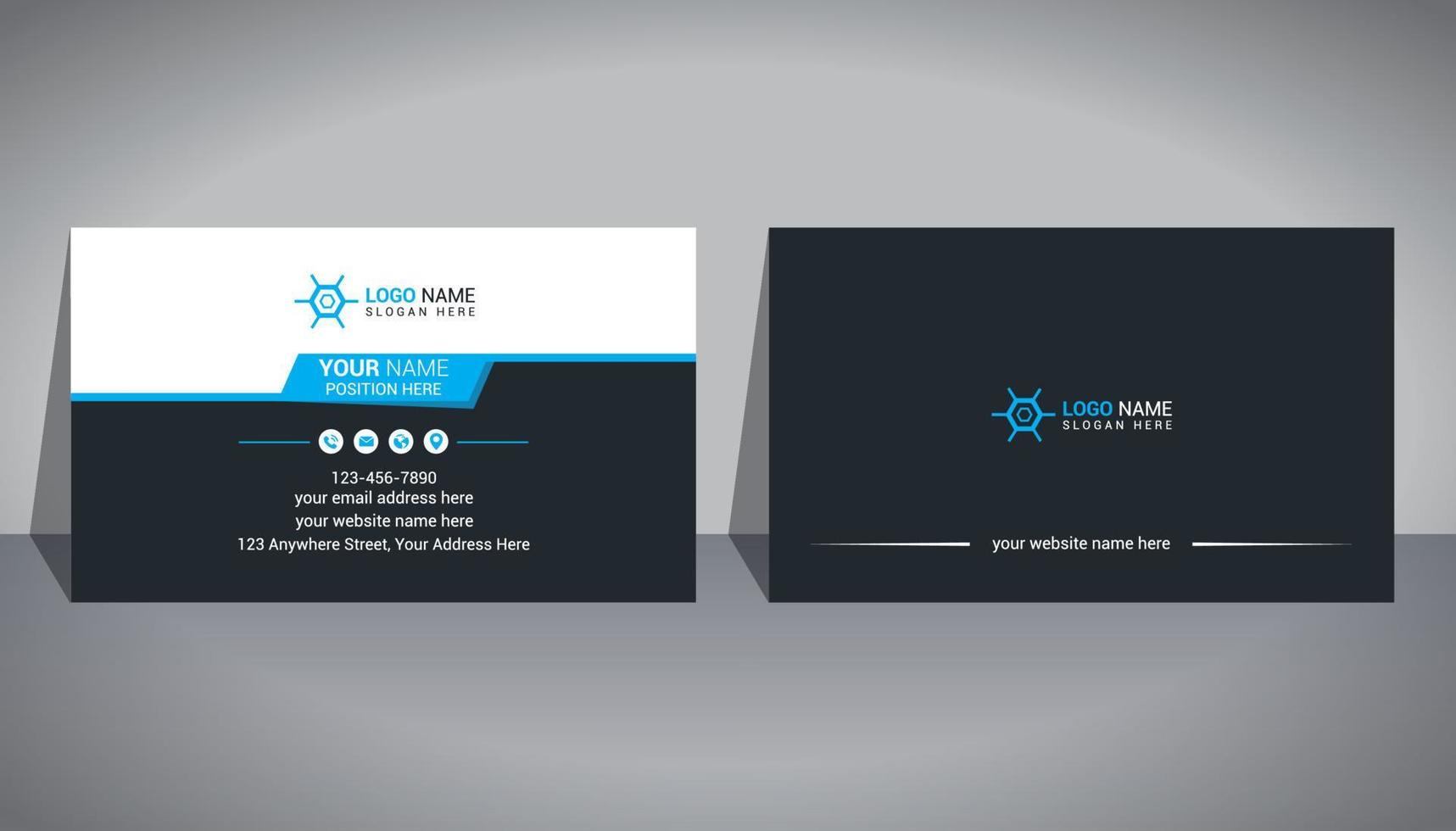 Business Card Design Template vector