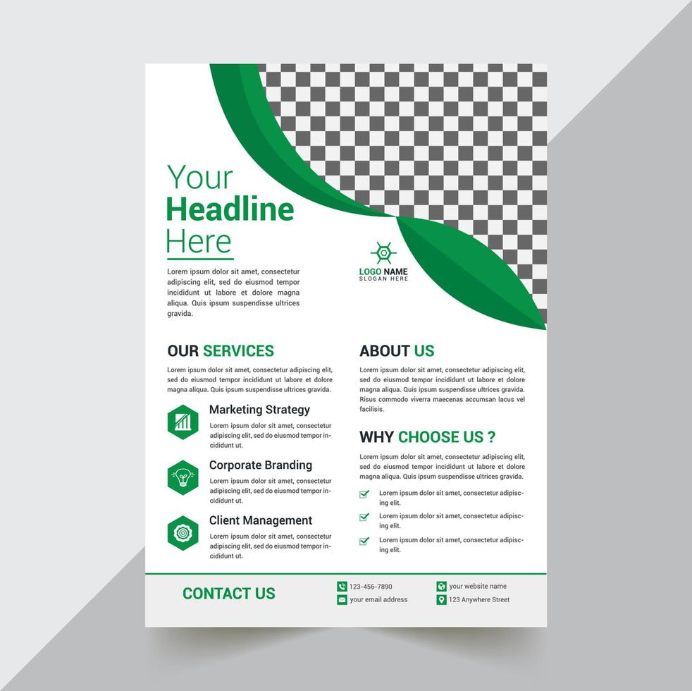 Flyer Design Template vector
