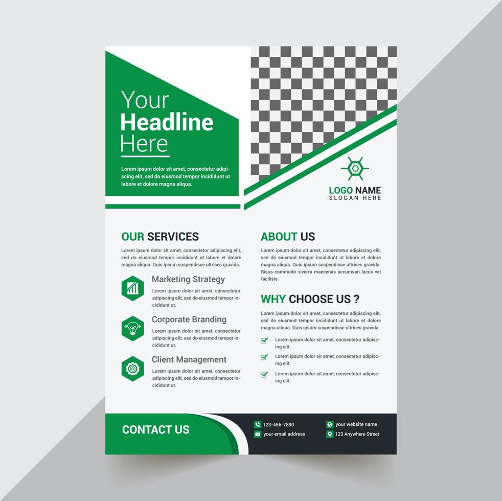 Flyer Design Template vector