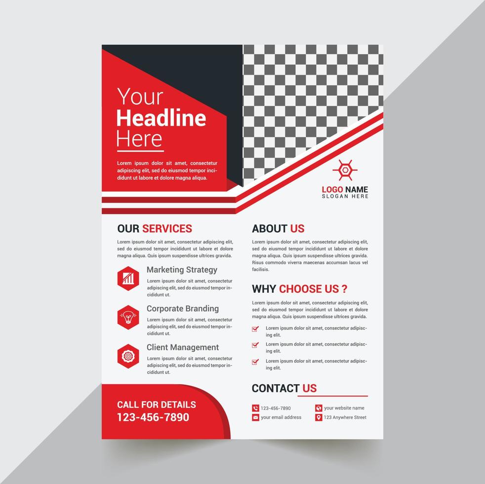 Flyer Design Template vector