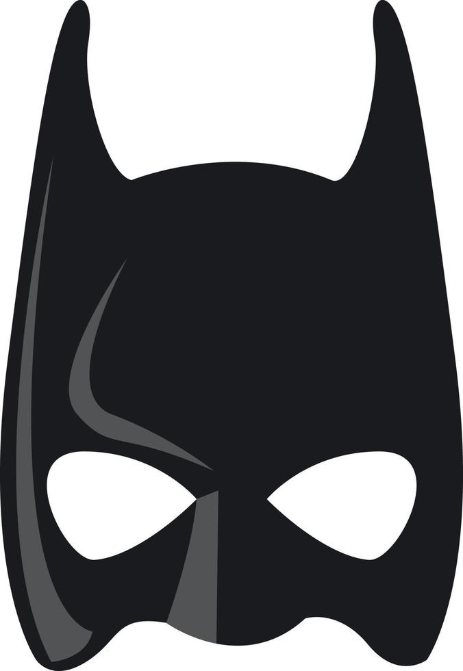 mascara negra batman vector