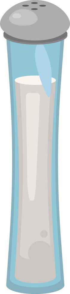 Salt shaker, illustration, vector on white background