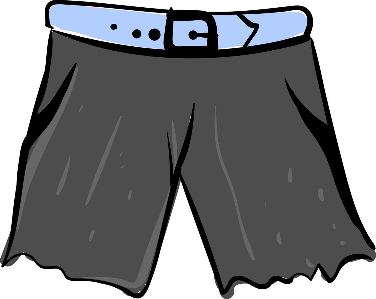 pantalones cortos de hombre, ilustración, vector sobre fondo blanco.