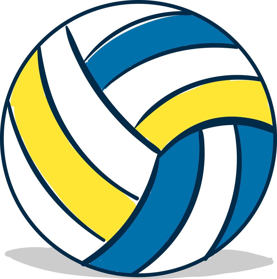 Volleyball ball, illustration, vector on white background 13741640 ...