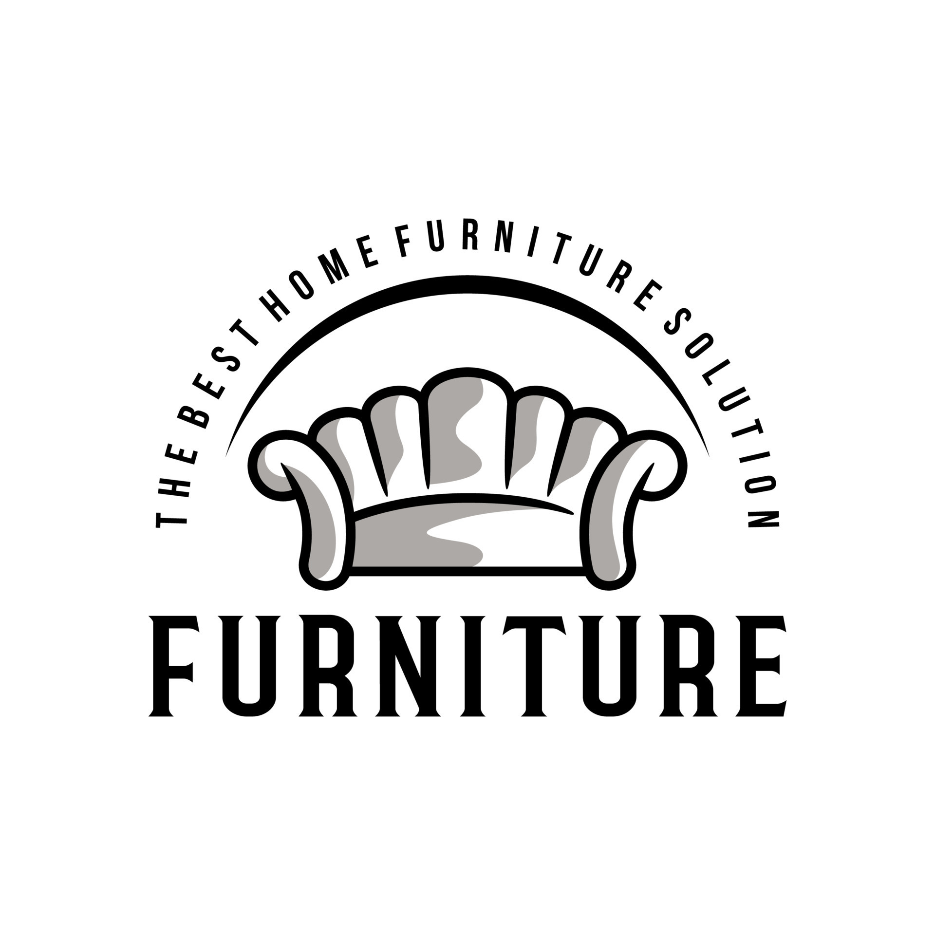 Interior room, furniture gallery logo design vector template 13741701