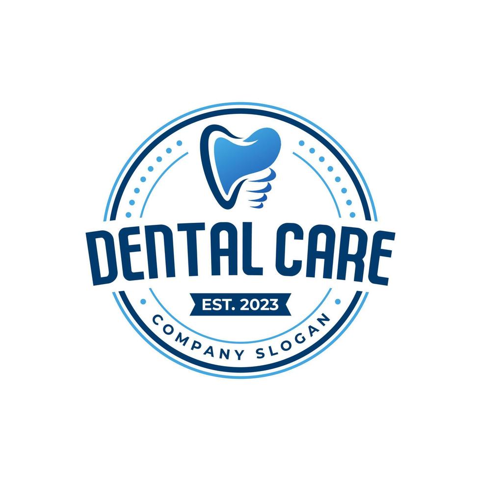 diseño de logotipo dental. logotipo de dentista creativo. logotipo vectorial de la empresa creativa de la clínica dental. vector