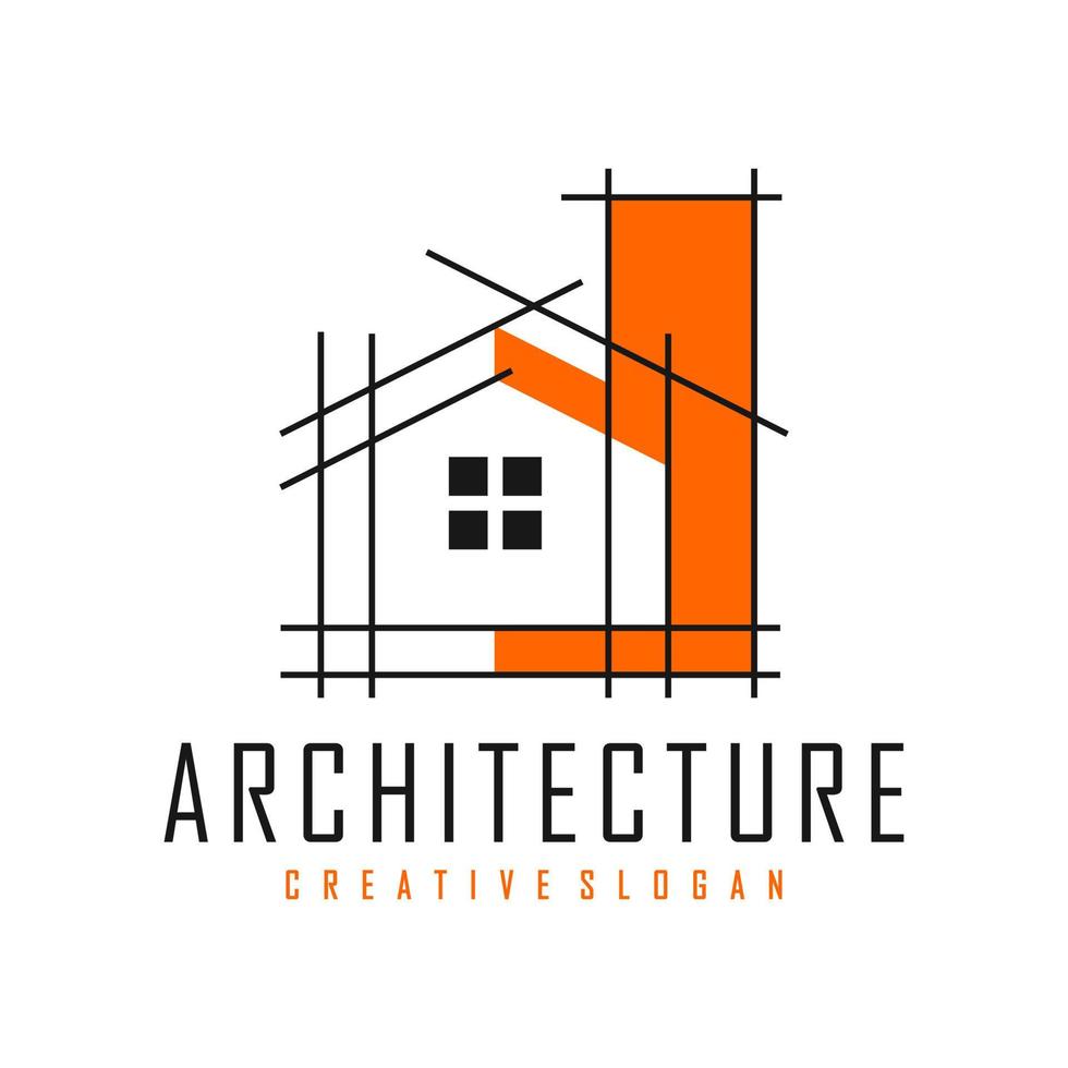 ilustración de vector de diseño de logotipo de arquitectura