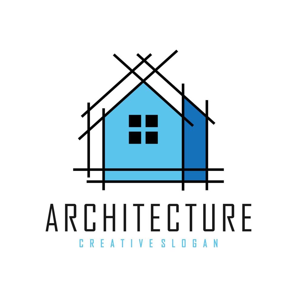 ilustración de vector de diseño de logotipo de arquitectura