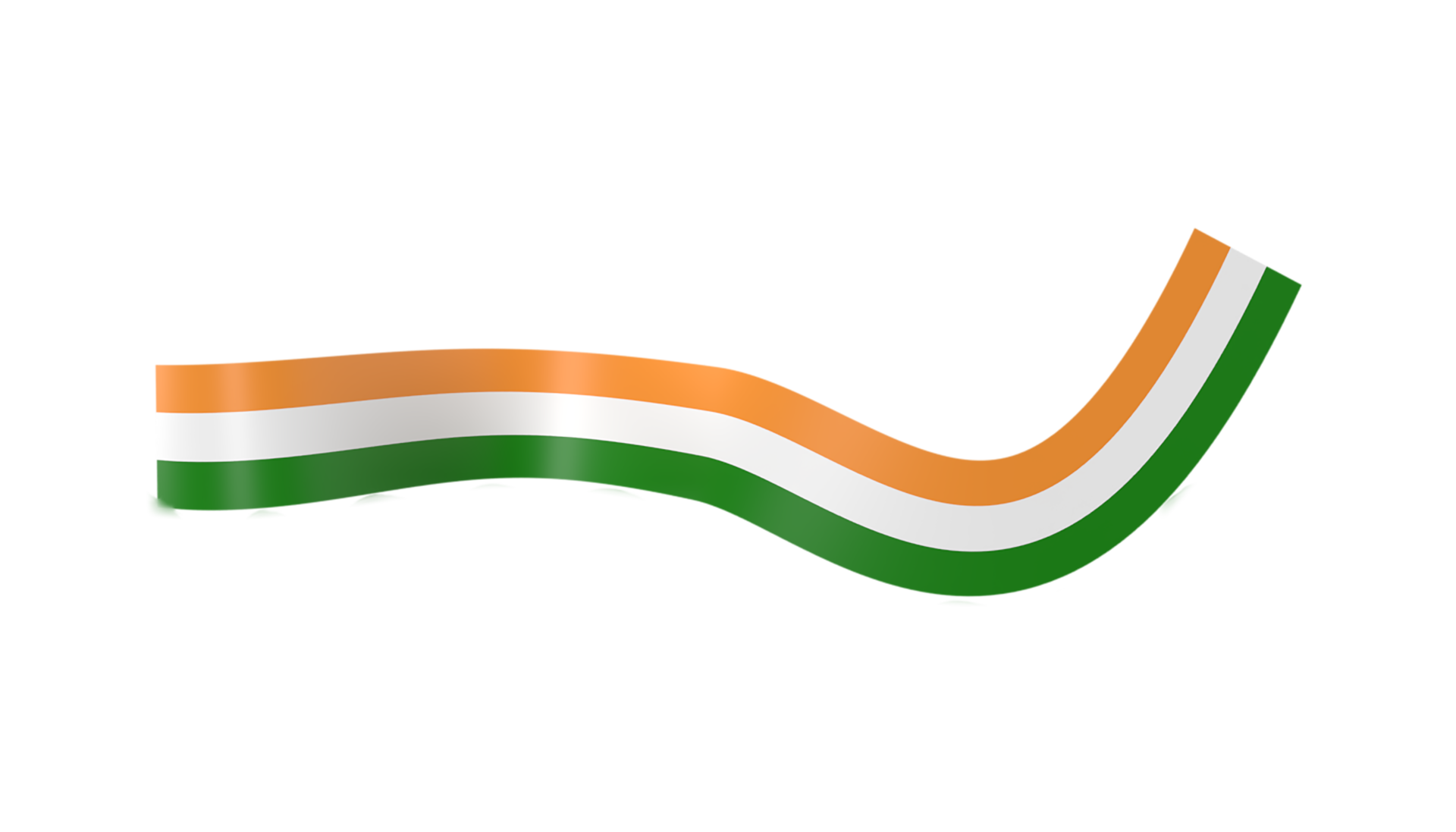 Free india flag banner ribbon 13742333 PNG with Transparent Background