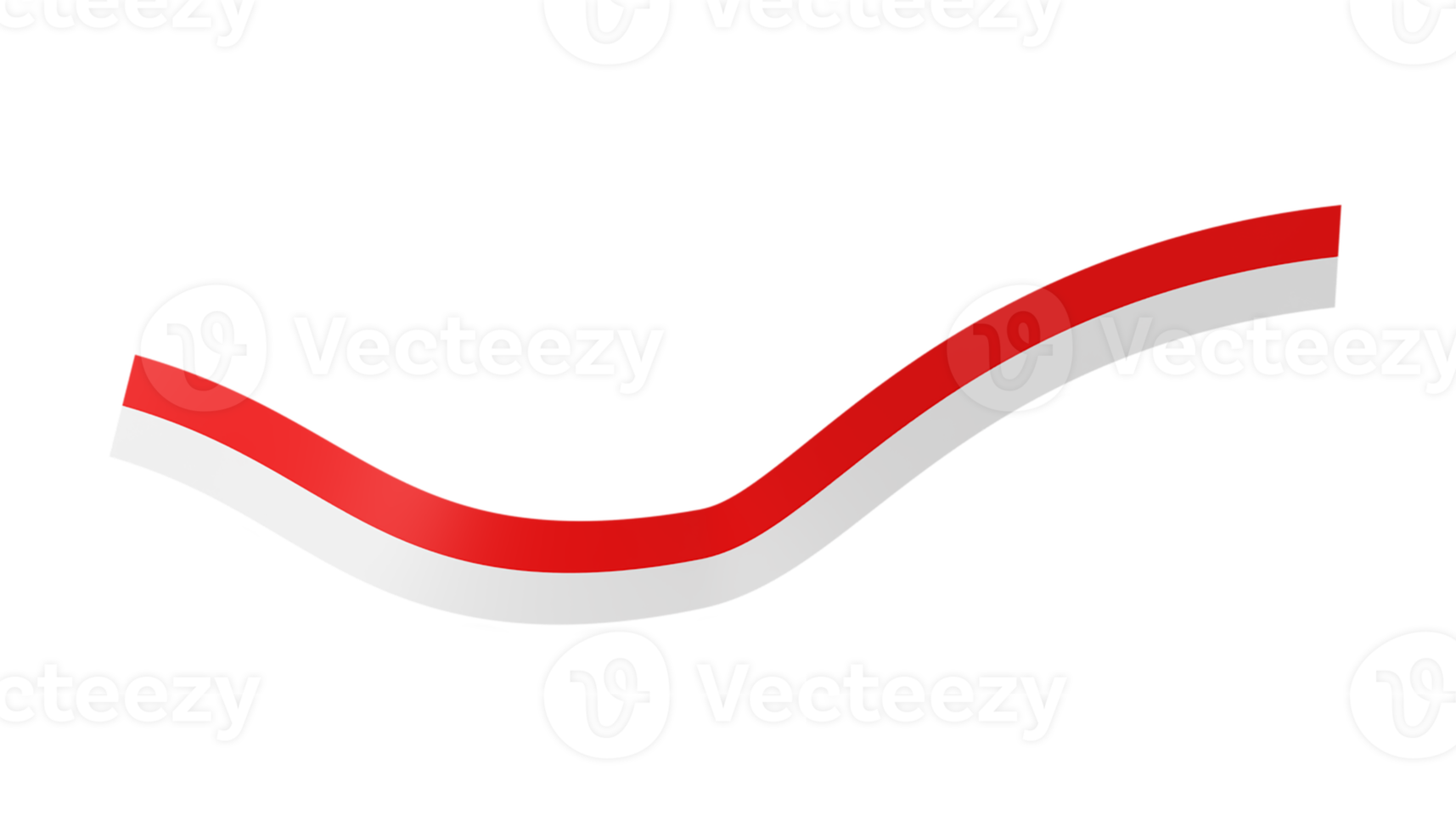 indonesia flag banner ribbon png