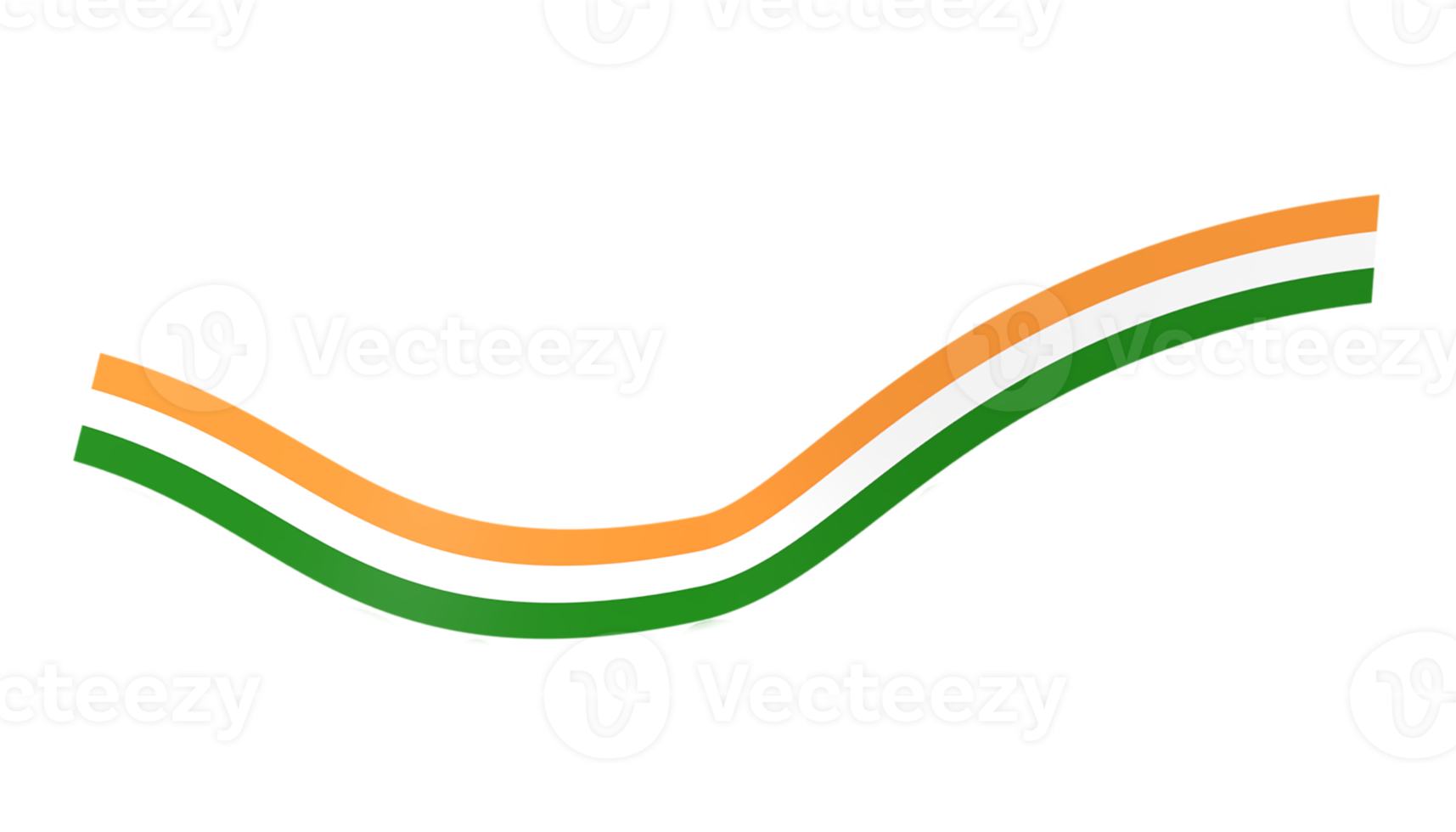 Free india flag banner ribbon 13742440 PNG with Transparent Background