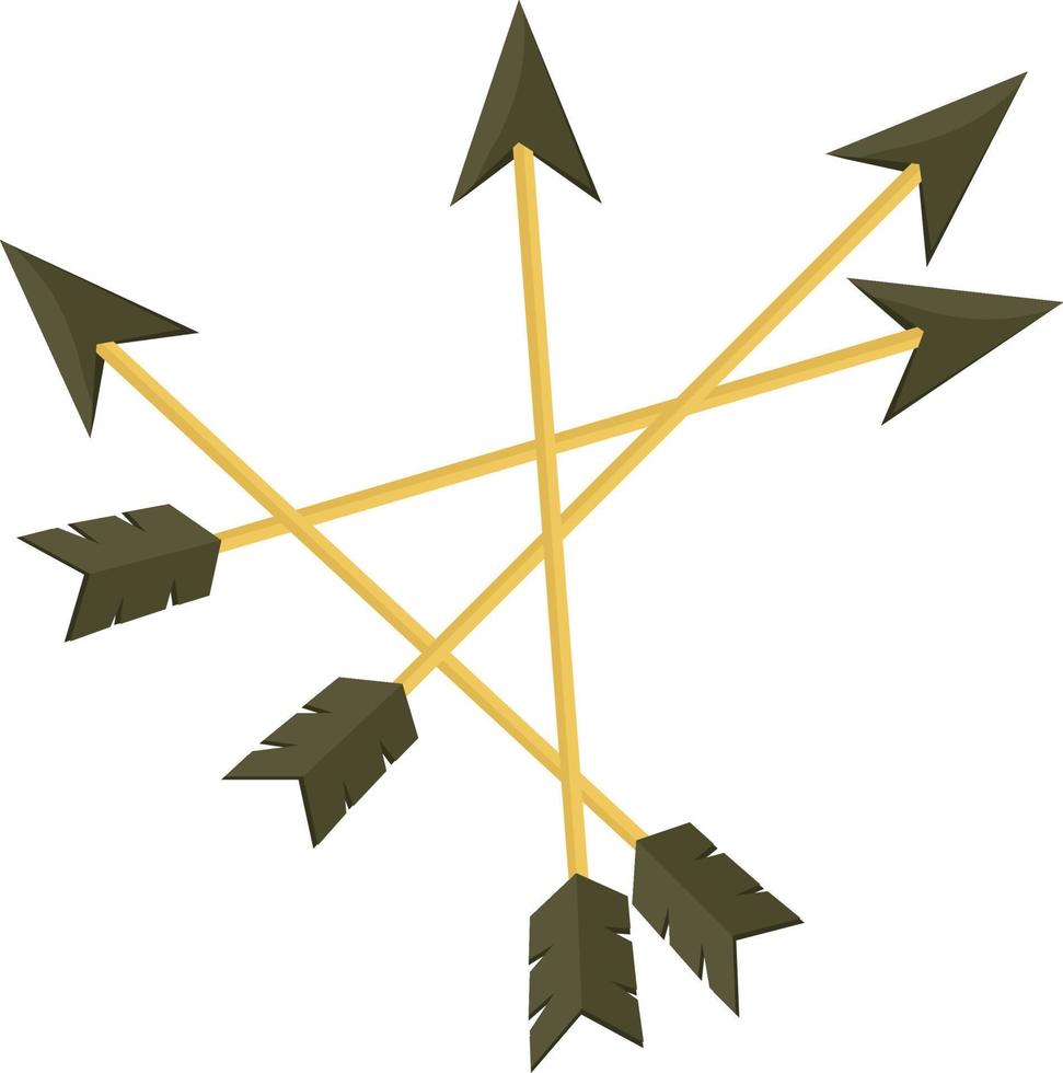 flechas pequeñas, ilustración, vector sobre fondo blanco