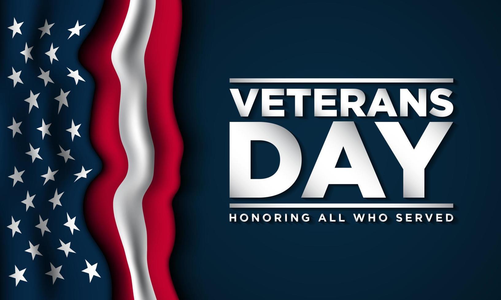 Veterans Day Background Design. vector