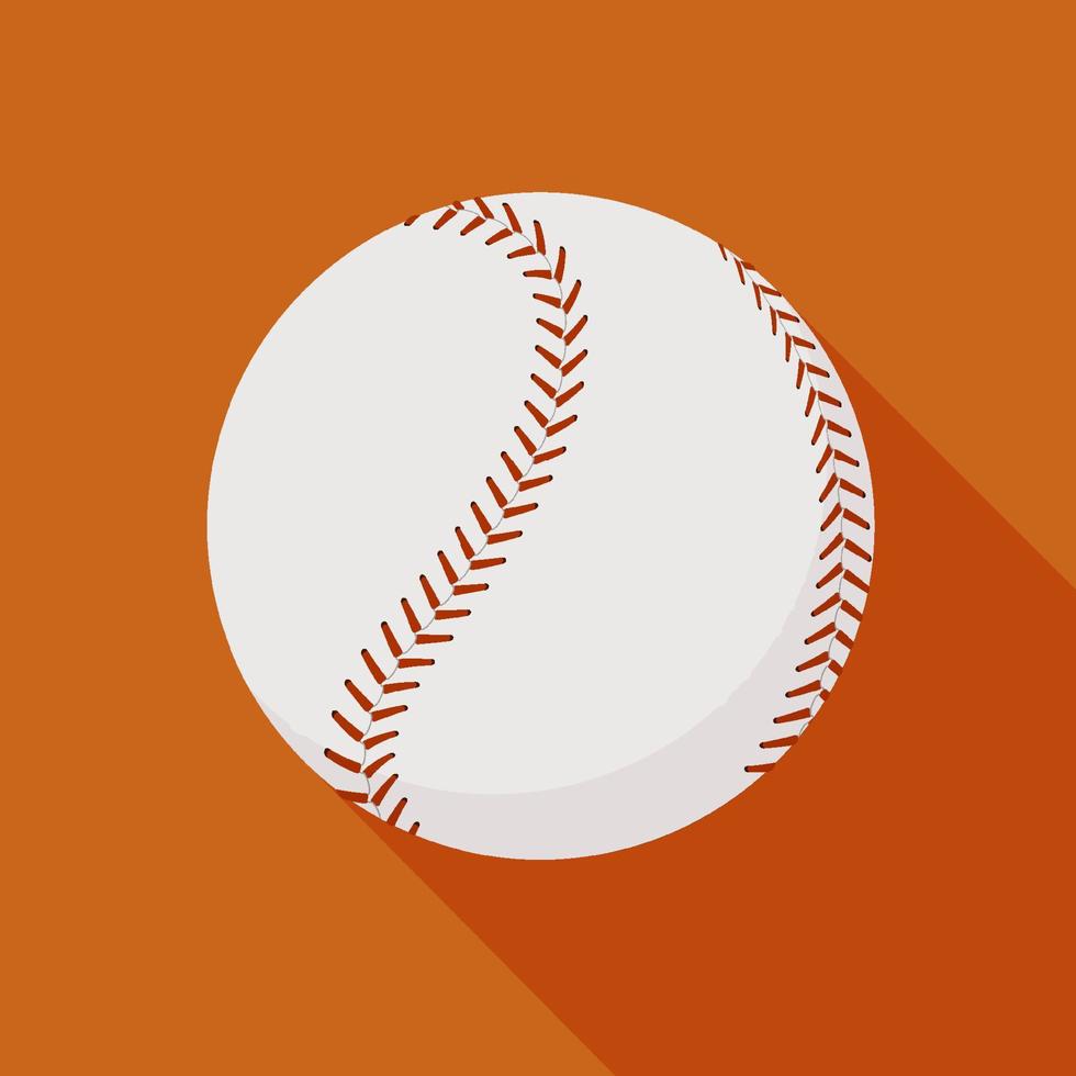 baseball sport ball icon in color. Sport equipment. Symbol for mobile application or web. Vector