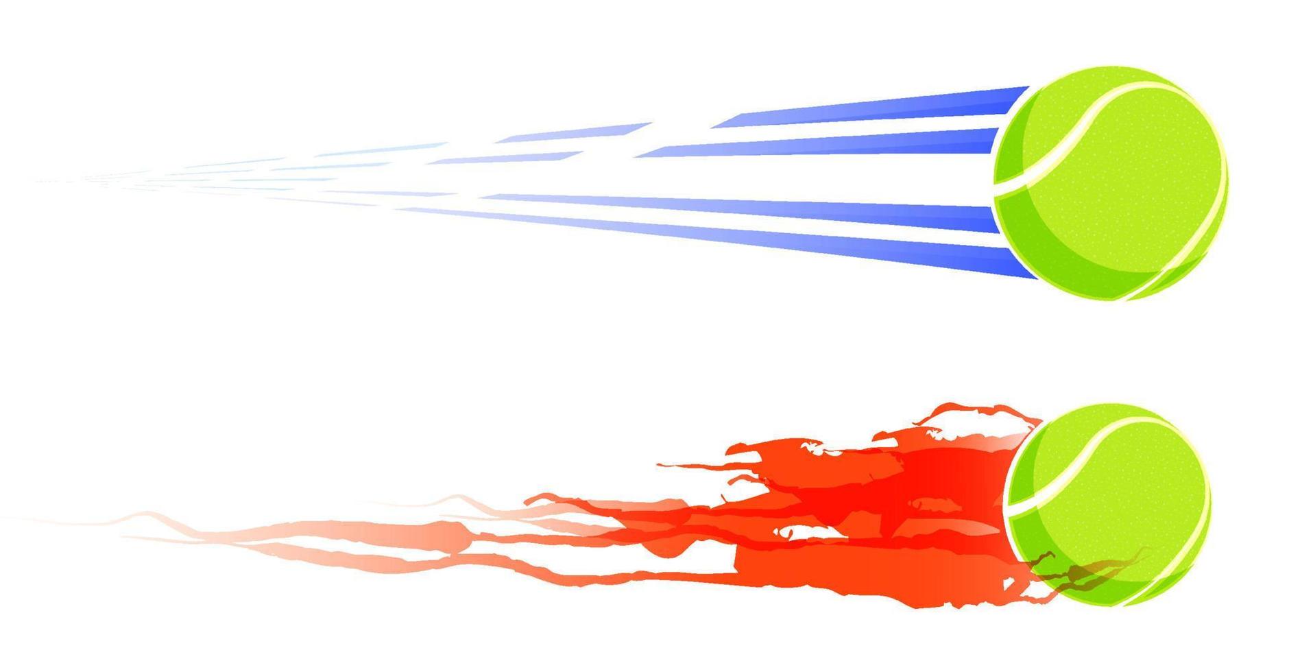 fast tennis ball flies with great speed. Sport equipment. Symbol for mobile application or web. Vector